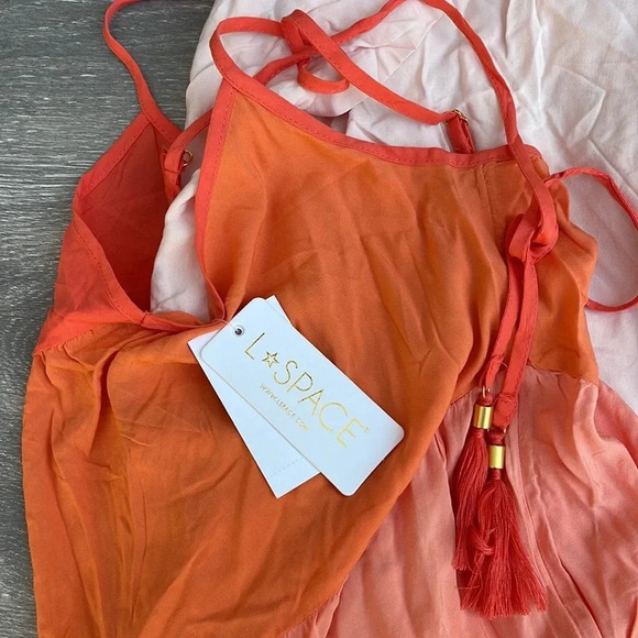 L*Space Leona Dress, peche punch - Picture 6 of 9